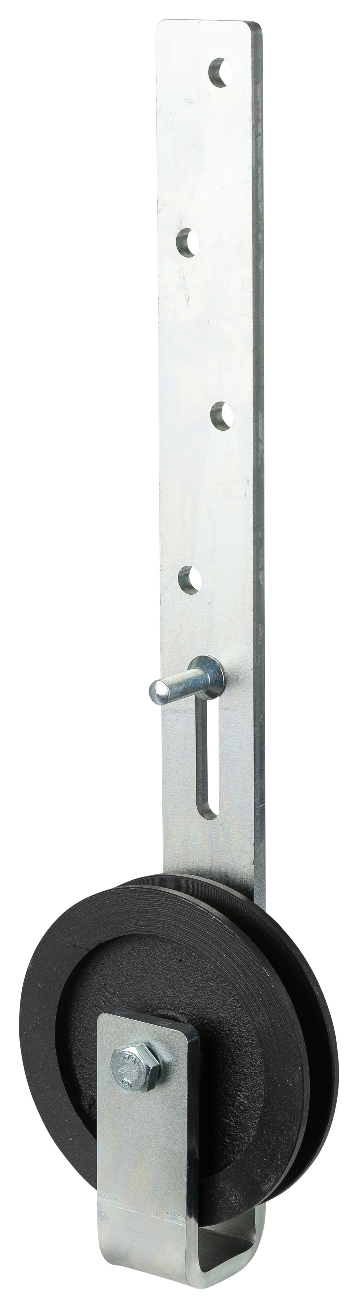 Roulette sur chape pour porte coulissante avec étrier