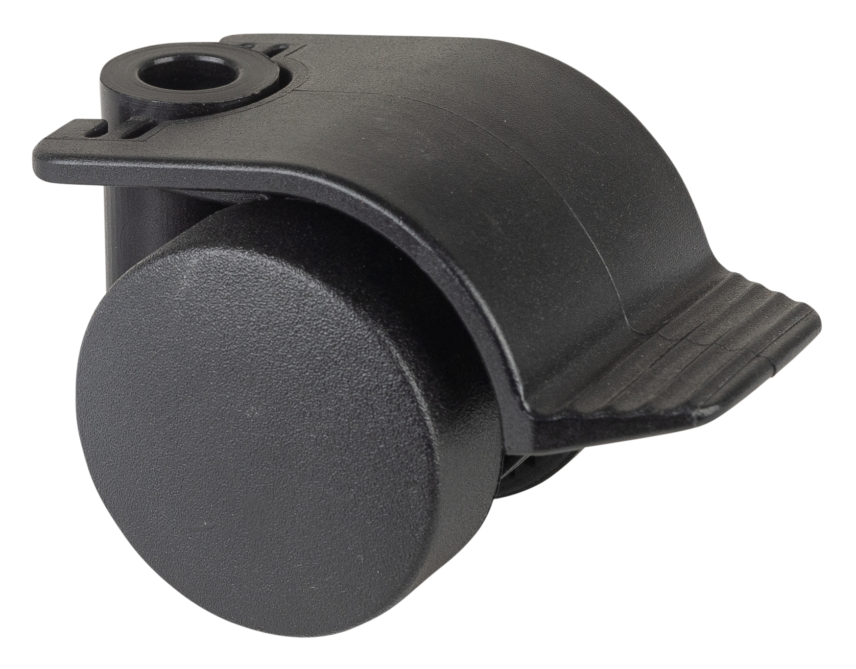 Roulettes double en plastique pour plaque de caisson, avec frein