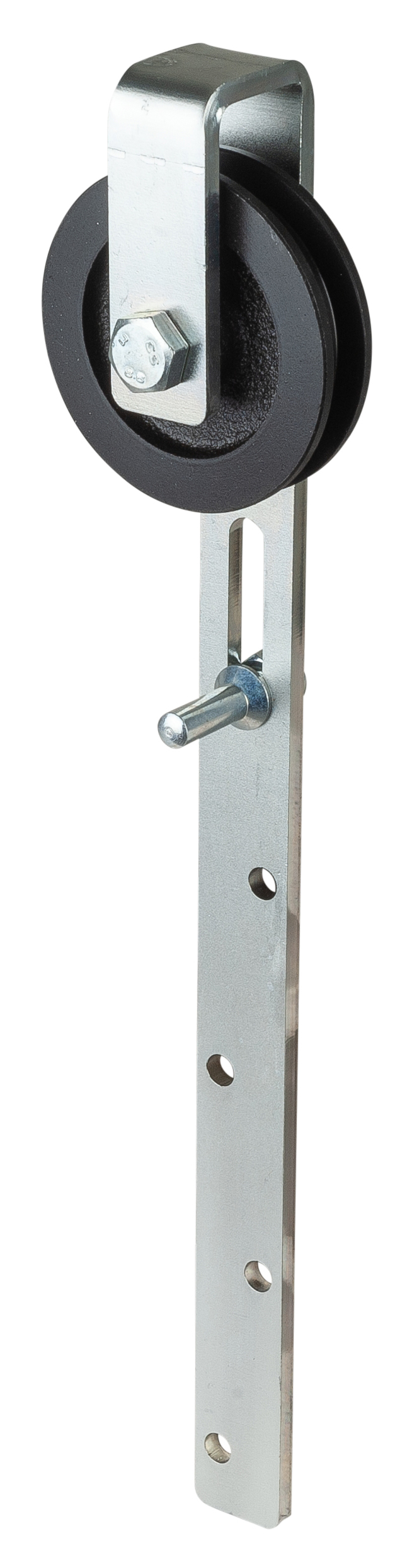 Roulette sur chape pour porte coulissante avec étrier