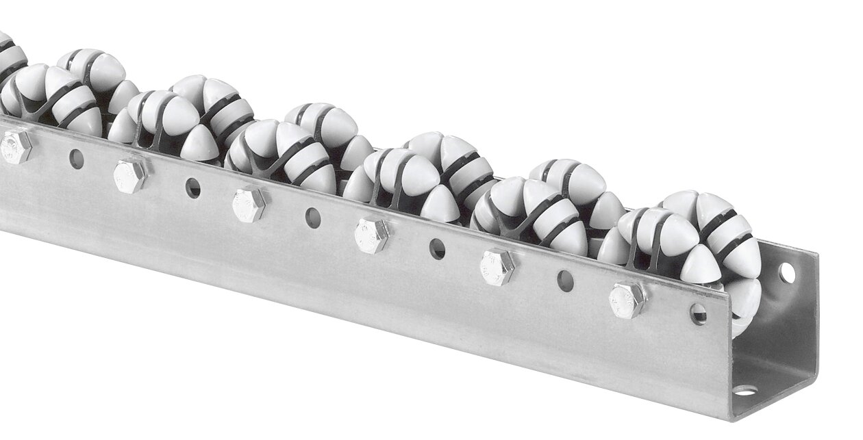 Rails à galets multidirectionnels