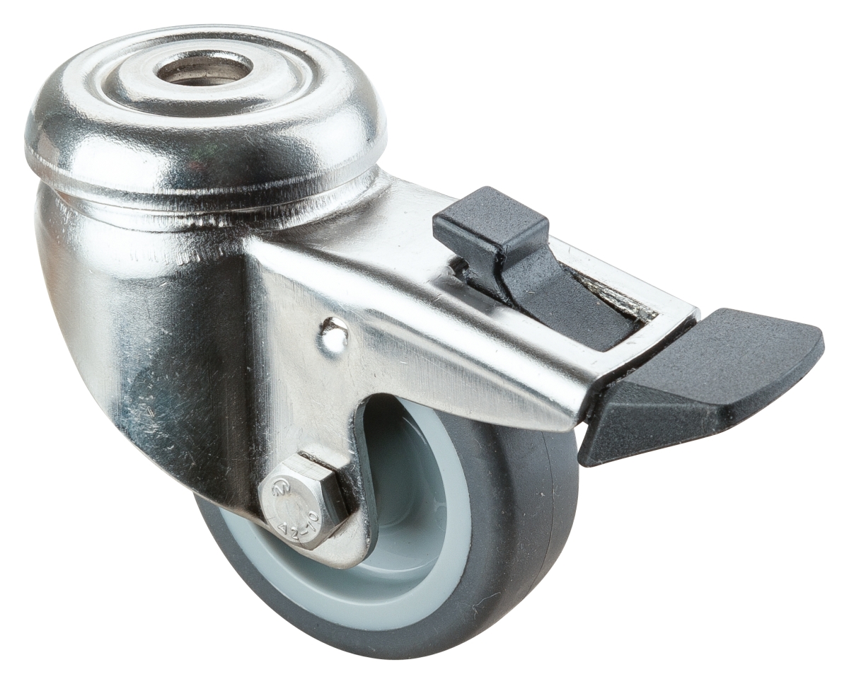 Roulette d'appareil en acier inoxydable