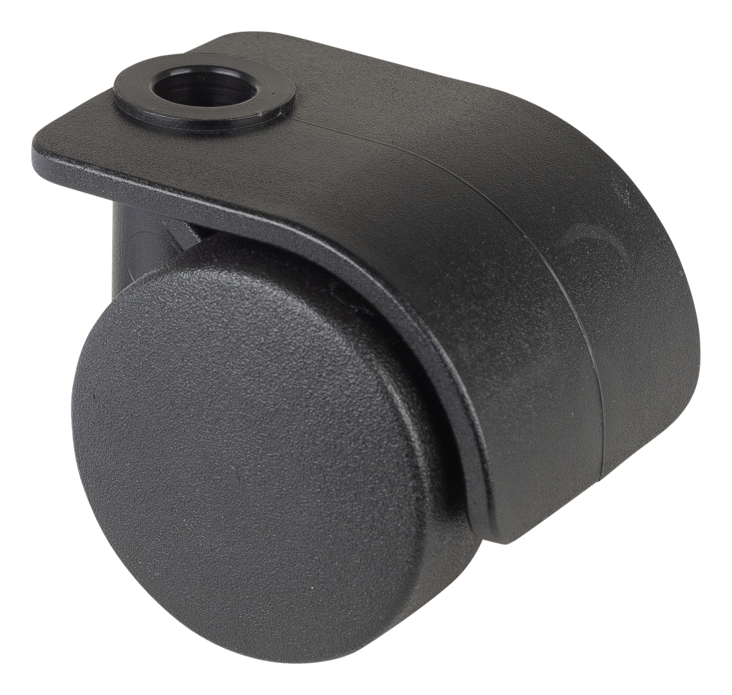 Roulette double en plastique pour plaque de caisson