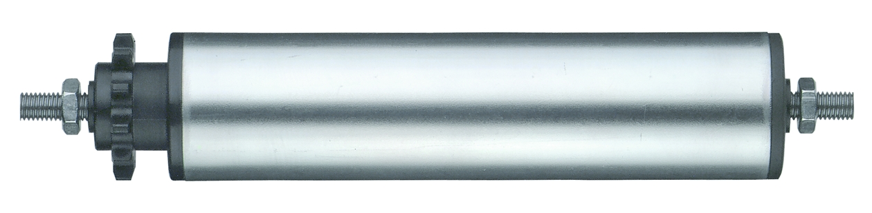 Rouleaux porteurs en acier galvanisé avec entrainement fixe