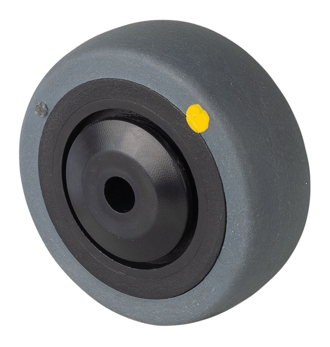 Roue thermoplastique conductible d'électricité