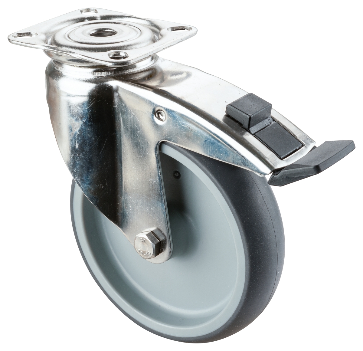 Roulette d'appareil en acier inoxydable