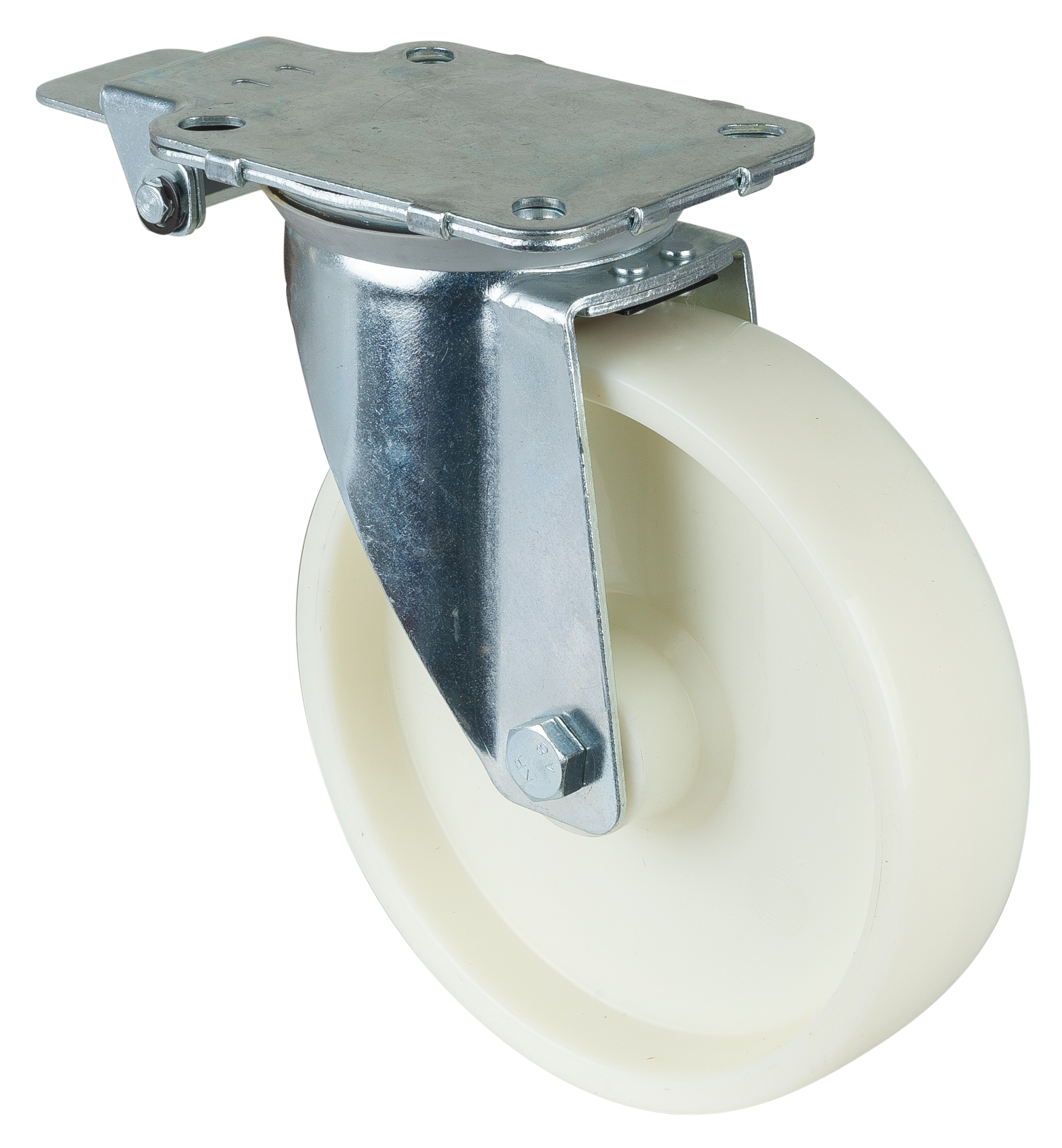 Roulette pivotante avec blocage central