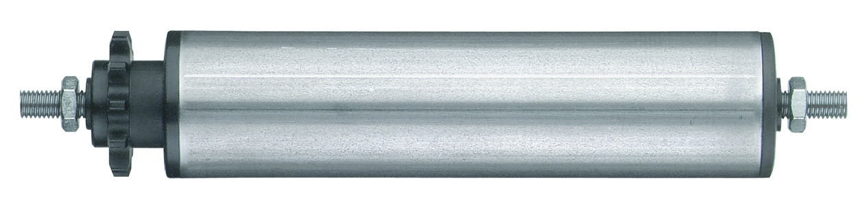 Rouleaux porteurs en acier brut avec entrainement fixe