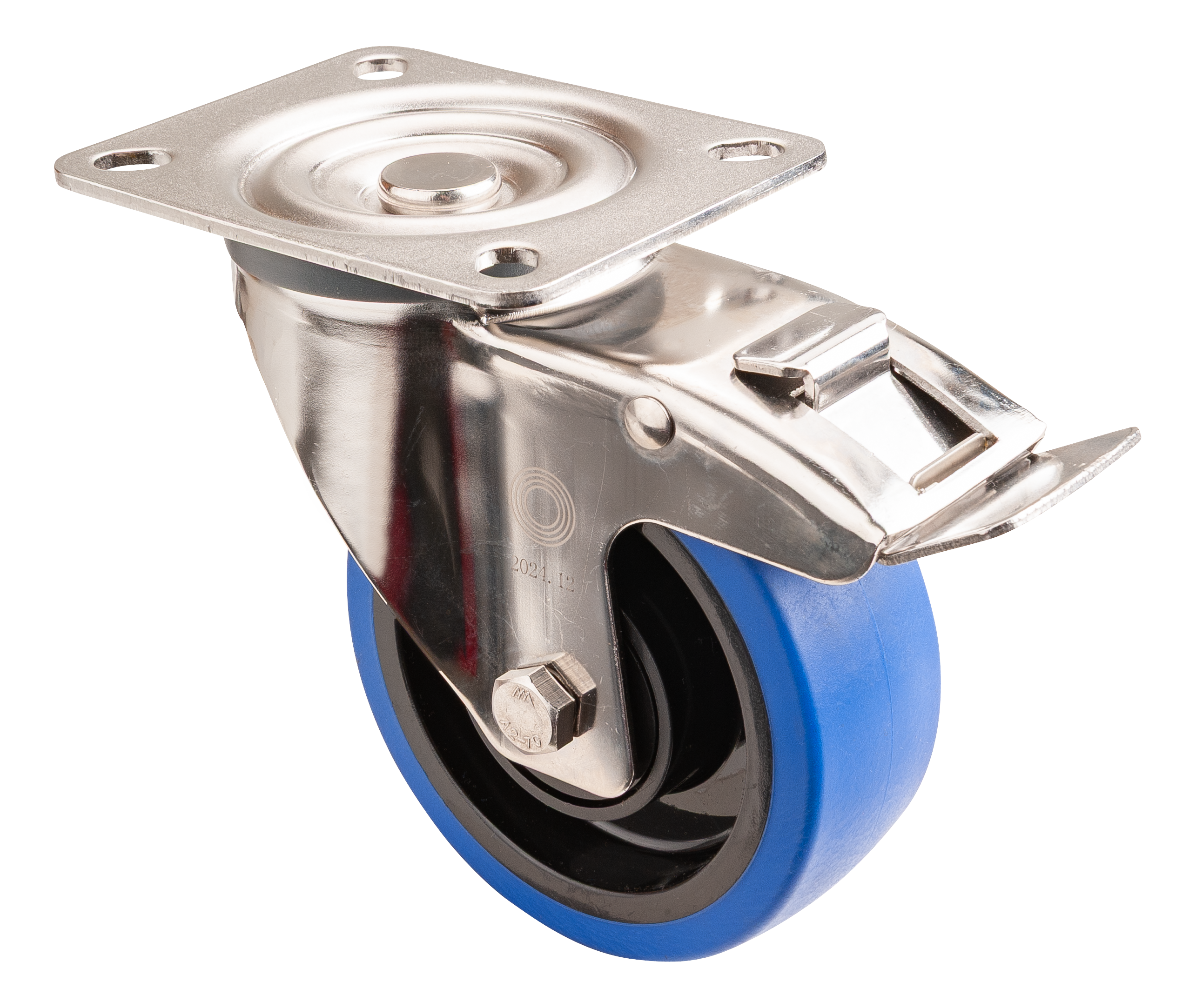 Roulette de transport en acier inoxydable