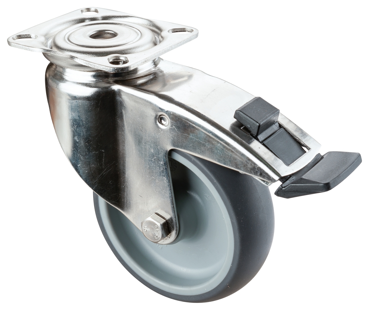 Roulette d'appareil en acier inoxydable