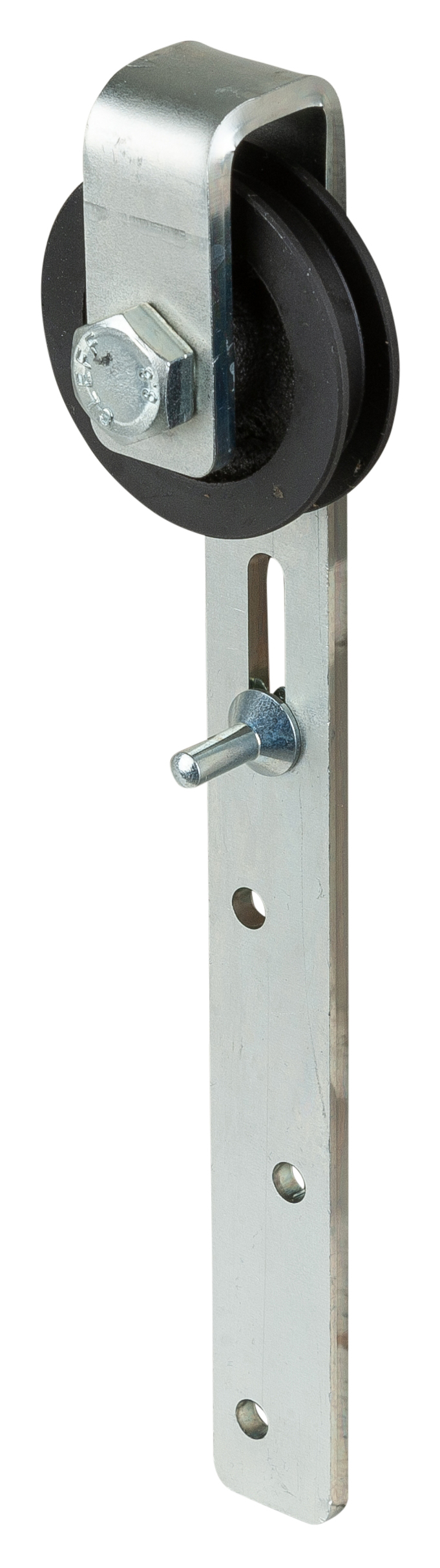 Roulette sur chape pour porte coulissante avec étrier