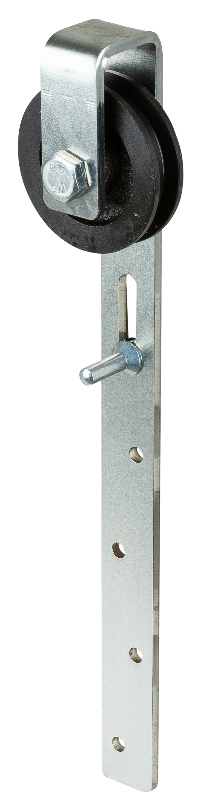 Roulette sur chape pour porte coulissante avec étrier