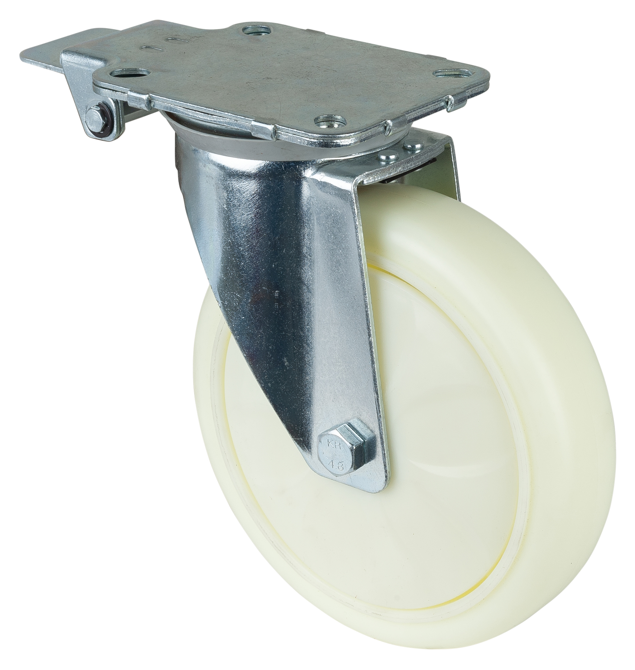 Roulette pivotante avec blocage central