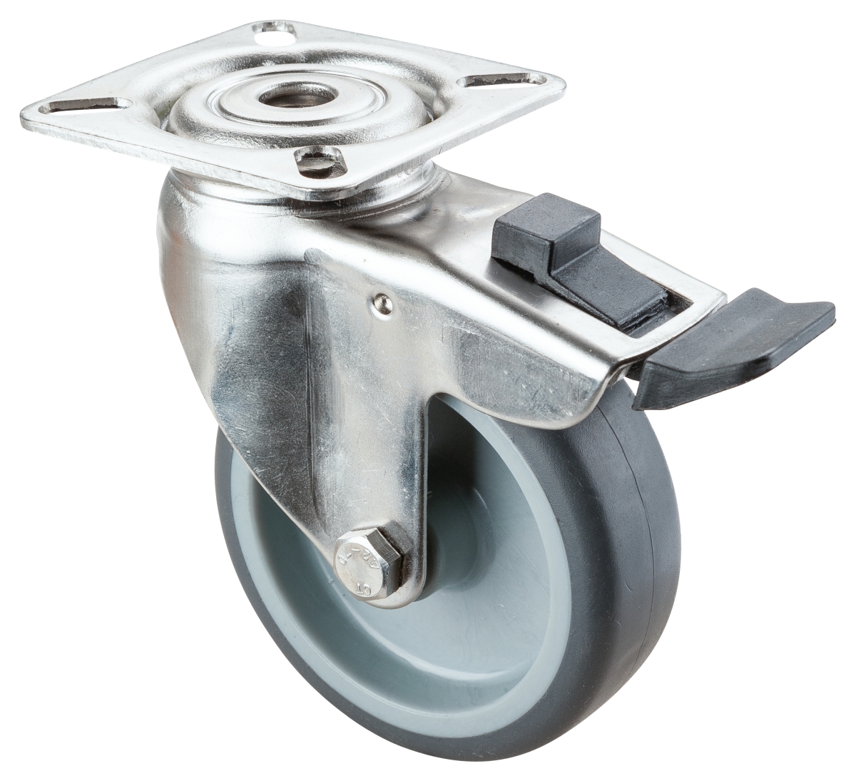 Roulette d'appareil en acier inoxydable