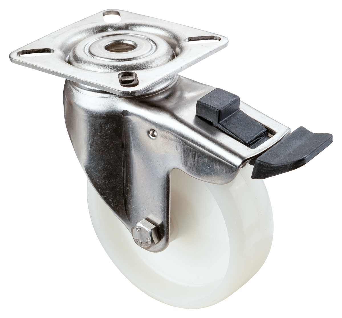 Roulette d'appareil en acier inoxydable